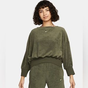 Nike Sportswear Women's Over-Oversized Boatneck Terry Crop Top